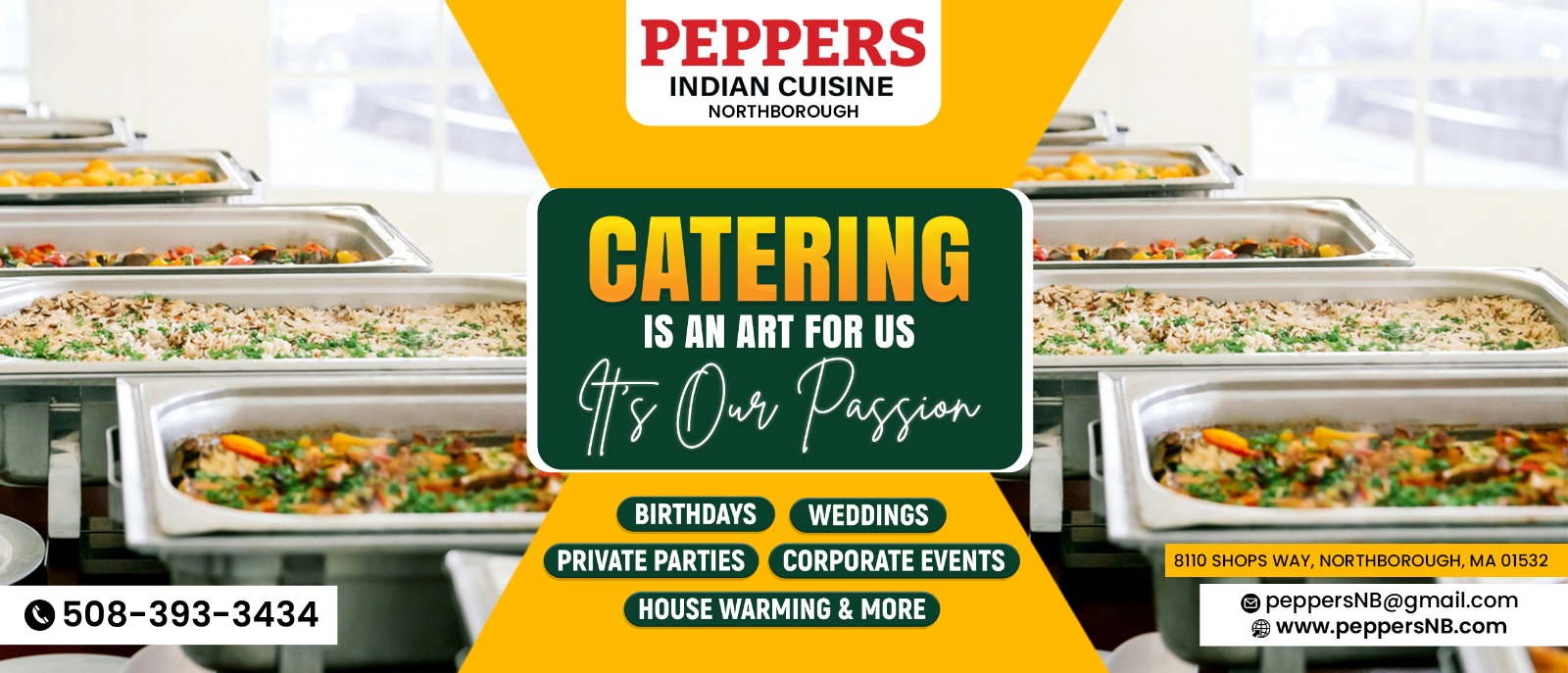 Best Indian Restaurant in Northborough, MA Peppers Indian Cuisine